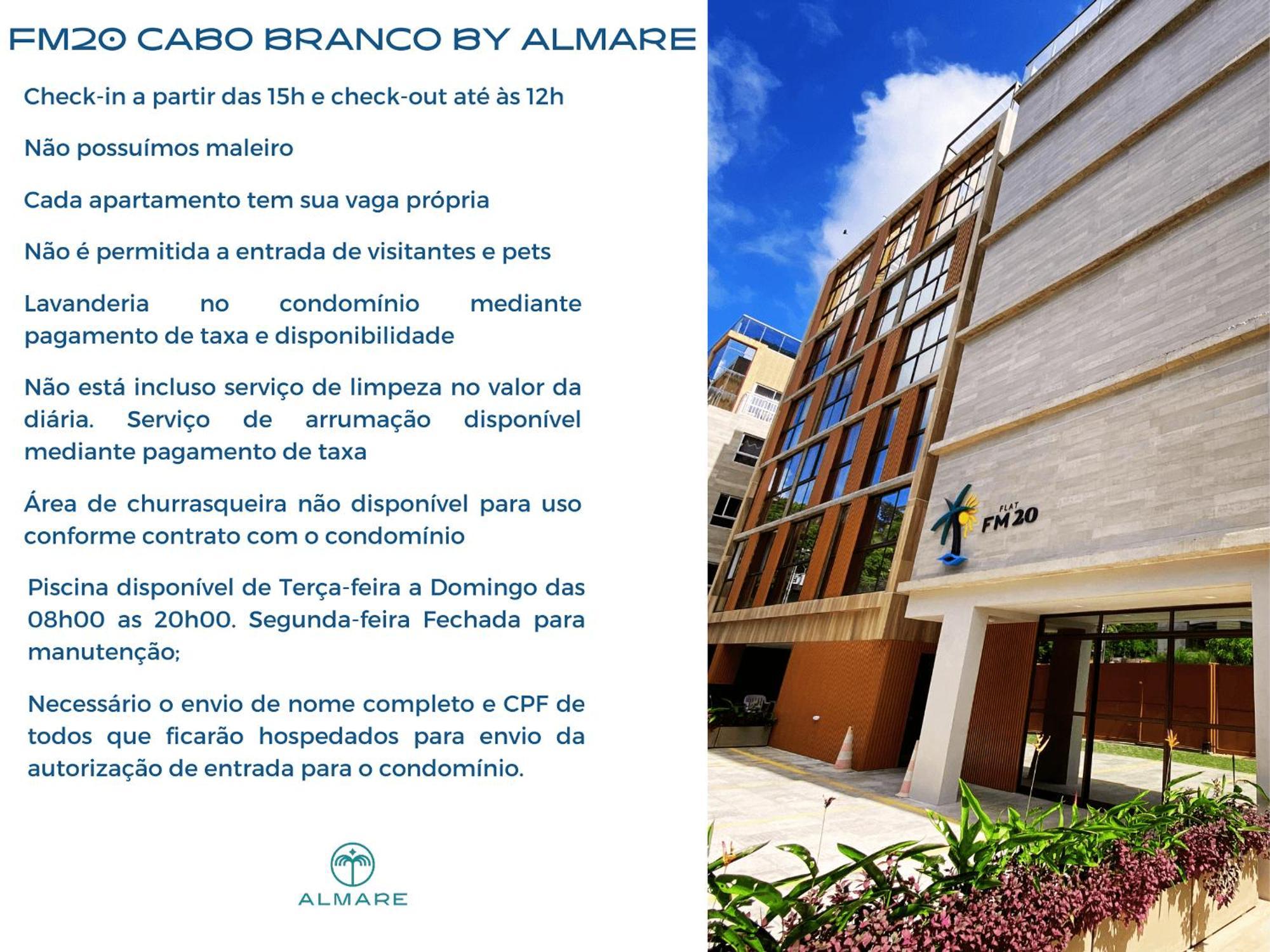 דירות João Pessoa Flat Fm20 Cabo Branco Ocean - By Almare מראה חיצוני תמונה